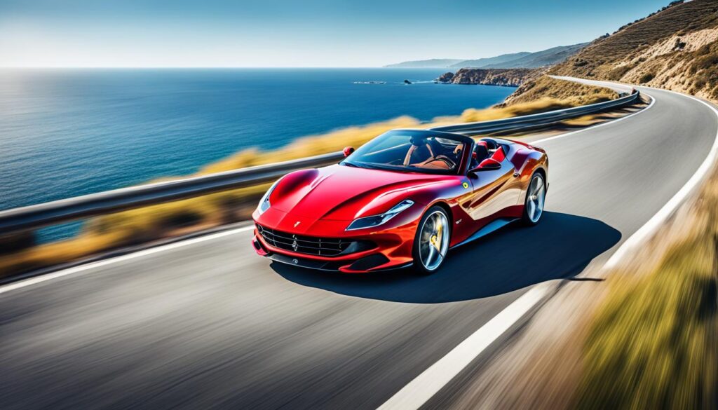 Ferrari Roma Spider in open-air grandeur