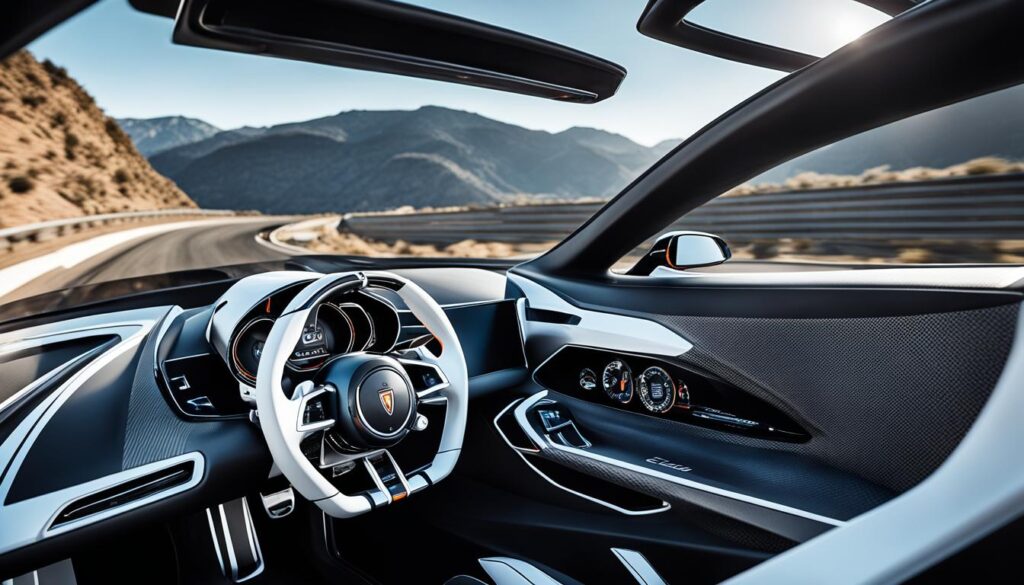 Koenigsegg One:1 cockpit view