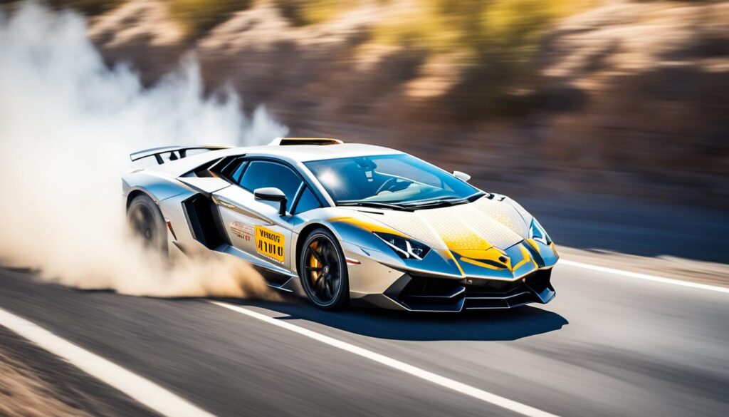 Lamborghini Aventador speed test