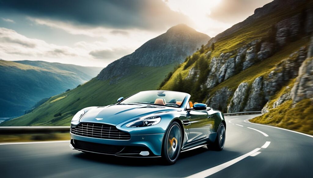 Aston Martin Convertible Handling