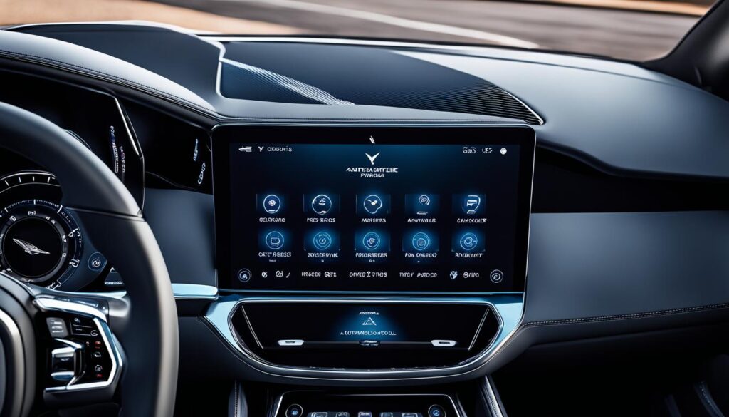 Aston Martin Valhalla Touchscreen