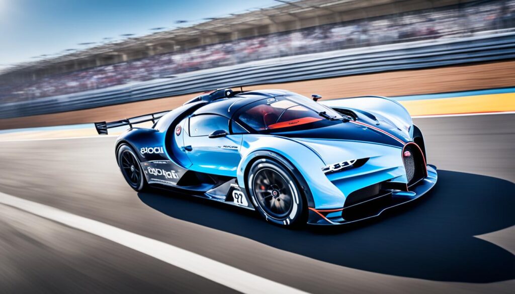 Bugatti Bolide accelerating