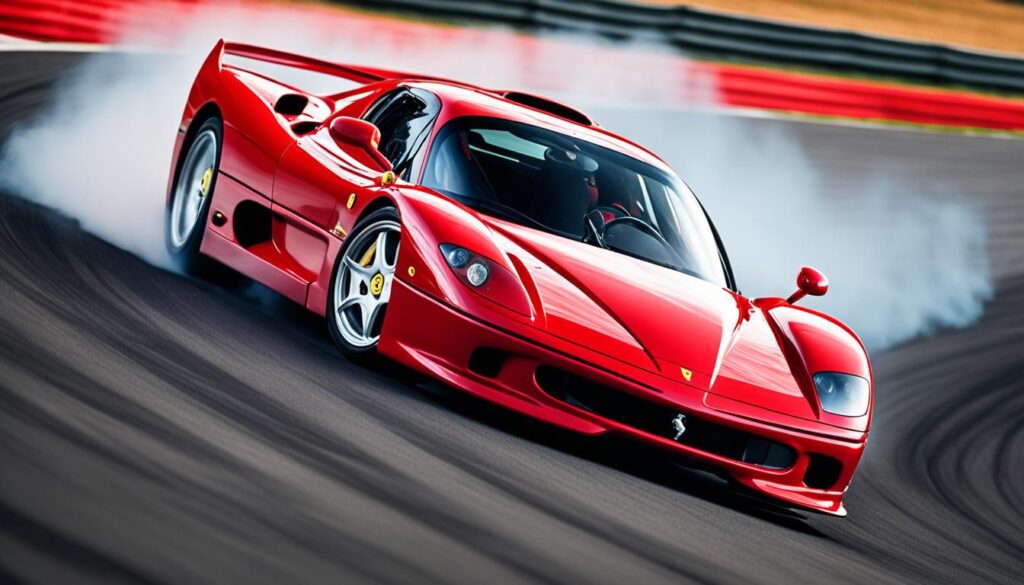 Ferrari F50 on the Track