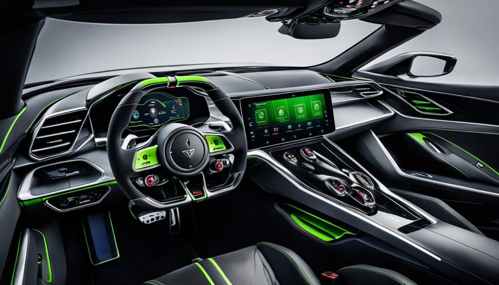 Koenigsegg Jesko infotainment system