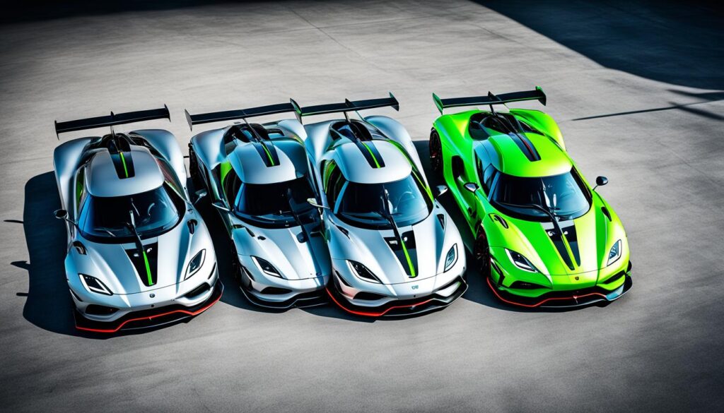 Koenigsegg Jesko variants