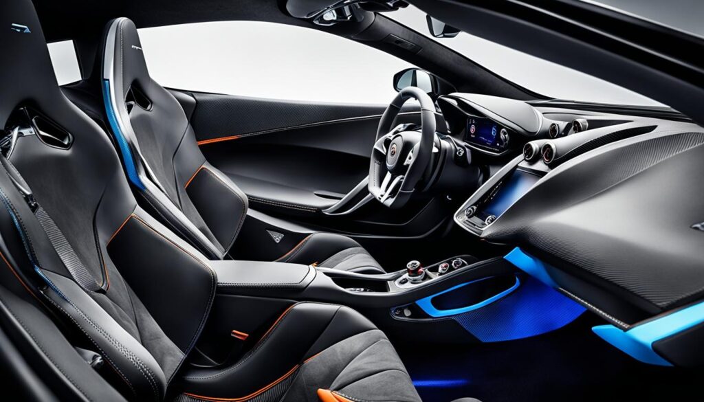 McLaren 675LT interior design