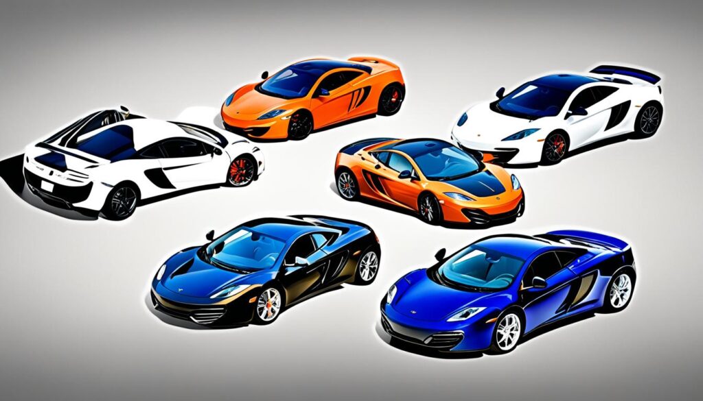 McLaren MP4-12C competitive analysis chart