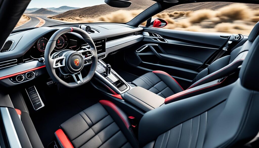 Porsche 718 cabin luxury and sportiness