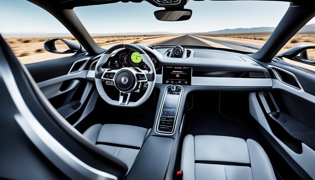 Porsche 918 Spyder cockpit view