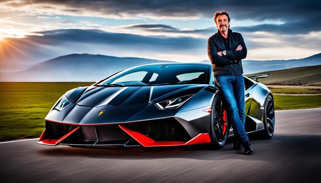 Richard Hammond with Lamborghini Sesto Elemento