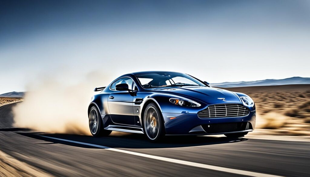 V8 Vantage accelerating