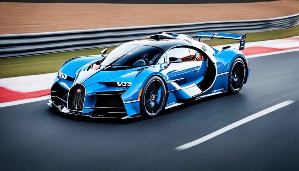 aerodynamic design of Bugatti Bolide